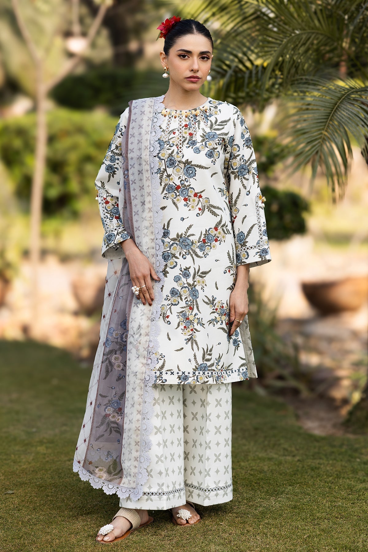 Alizeh | Sheen Lawn Prints 25 | AF-PL-6040-Alaska -  Alizeh Ladies Clothes - Original Designer Dress - House of Maryam