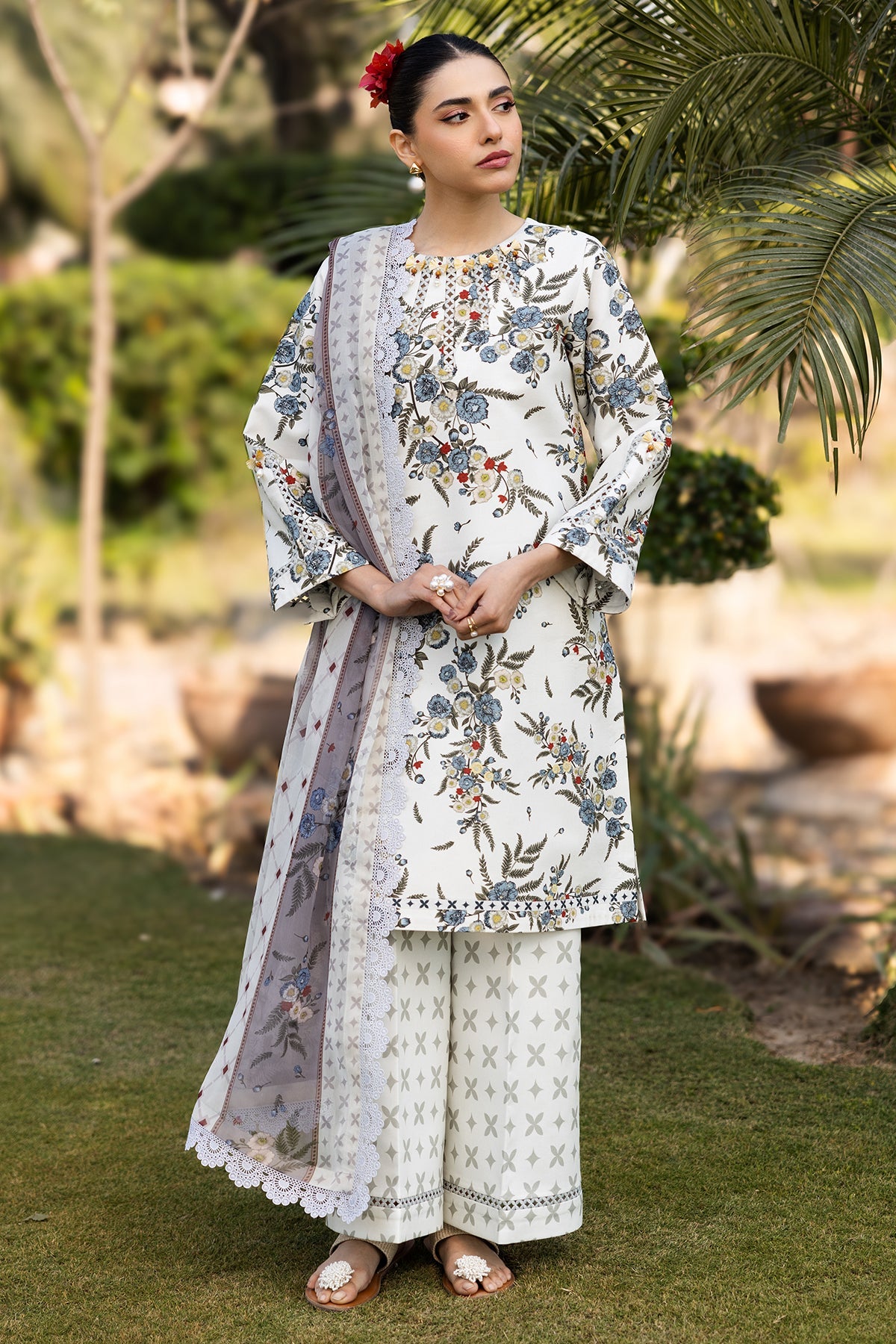 Alizeh | Sheen Lawn Prints 25 | AF-PL-6040-Alaska -  Alizeh Ladies Clothes - Original Designer Dress - House of Maryam