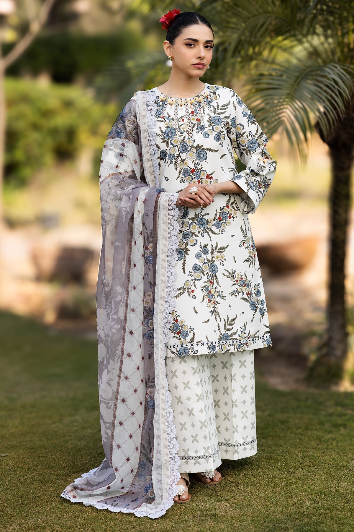 Alizeh | Sheen Lawn Prints 25 | AF-PL-6040-Alaska -  Alizeh Ladies Clothes - Original Designer Dress - House of Maryam