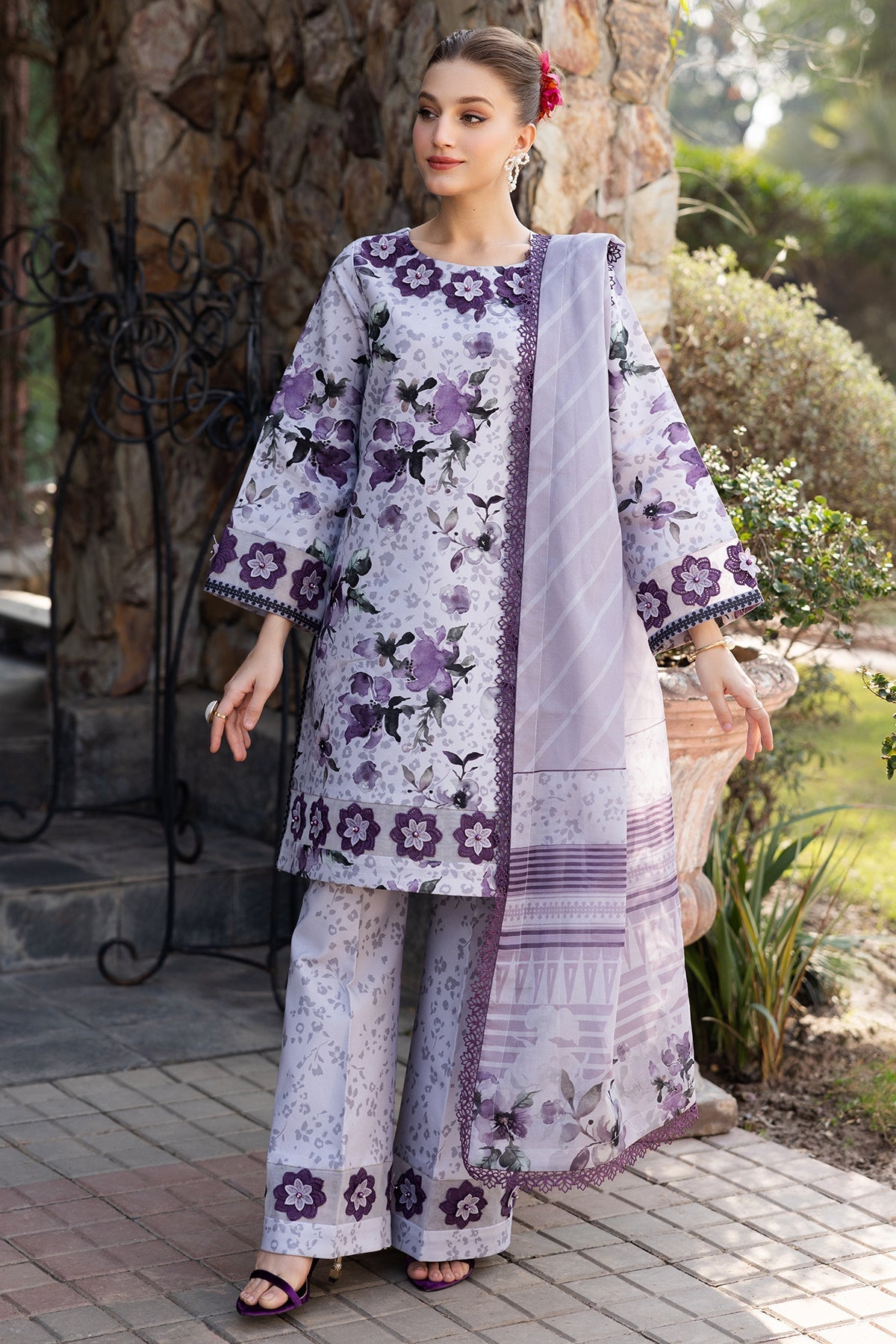 Alizeh | Sheen Lawn Prints 25 | AF-PL-6041-Maylan -  Alizeh Ladies Clothes - Original Designer Dress - House of Maryam