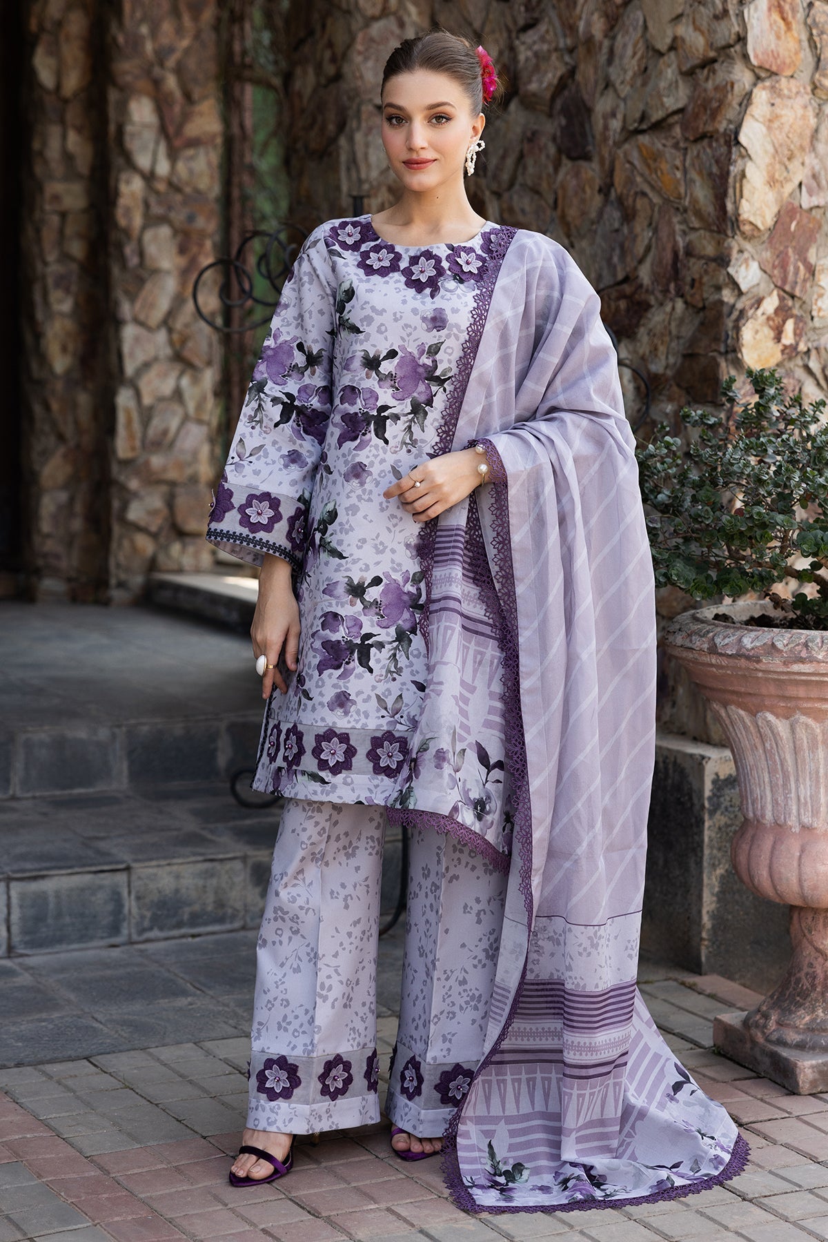 Alizeh | Sheen Lawn Prints 25 | AF-PL-6041-Maylan -  Alizeh Ladies Clothes - Original Designer Dress - House of Maryam