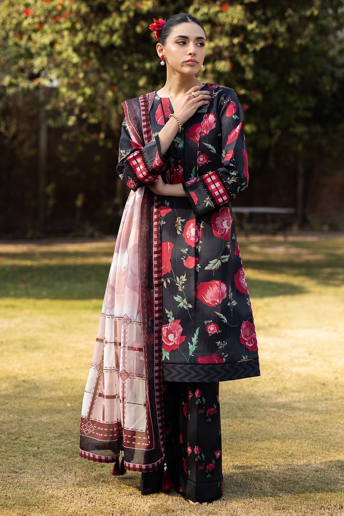 Alizeh | Sheen Lawn Prints 25 | AF-PL-6032-Somber -  Alizeh Ladies Clothes - Original Designer Dress - House of Maryam