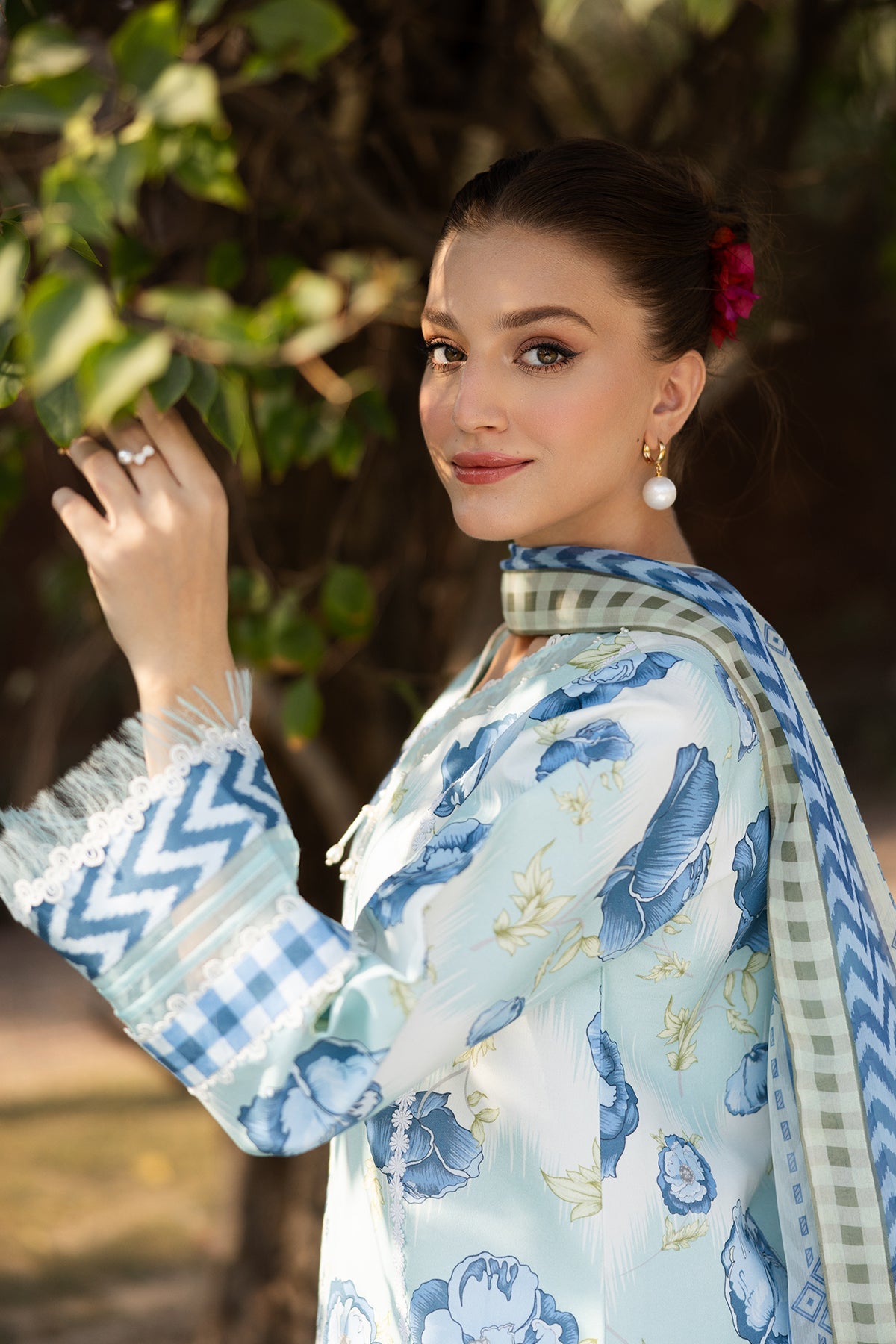 Alizeh | Sheen Lawn Prints 25 | AF-PL-6031-Laya -  Alizeh Ladies Clothes - Original Designer Dress - House of Maryam