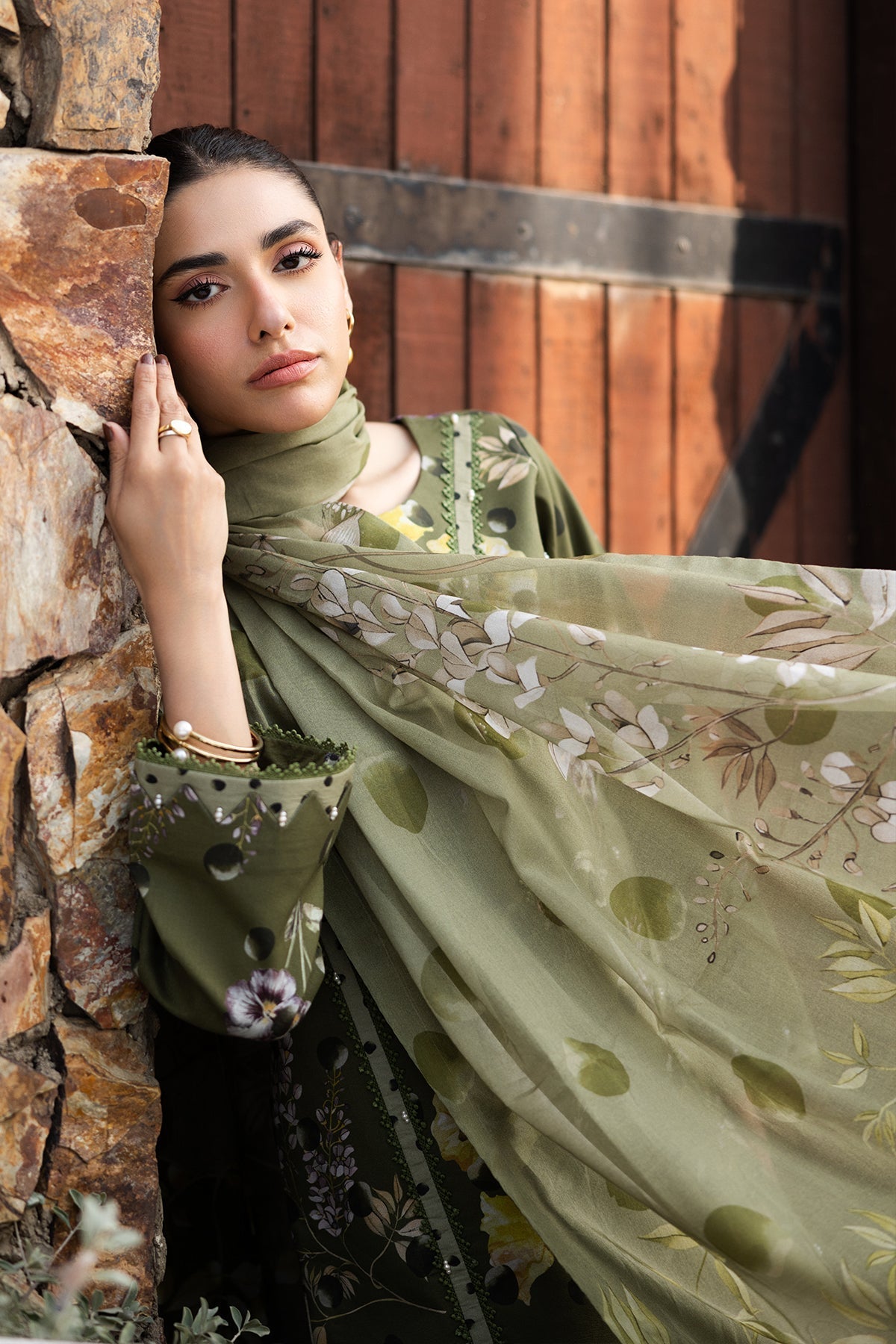 Alizeh | Sheen Lawn Prints 25 | AF-PL-6038-Willow -  Alizeh Ladies Clothes -  House of Maryam