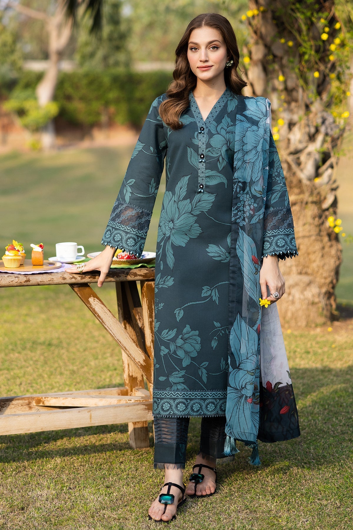 Alizeh | Sheen Lawn Prints 25 | AF-PL-6035-Nigella -  Alizeh Ladies Clothes - Original Designer Dress - House of Maryam