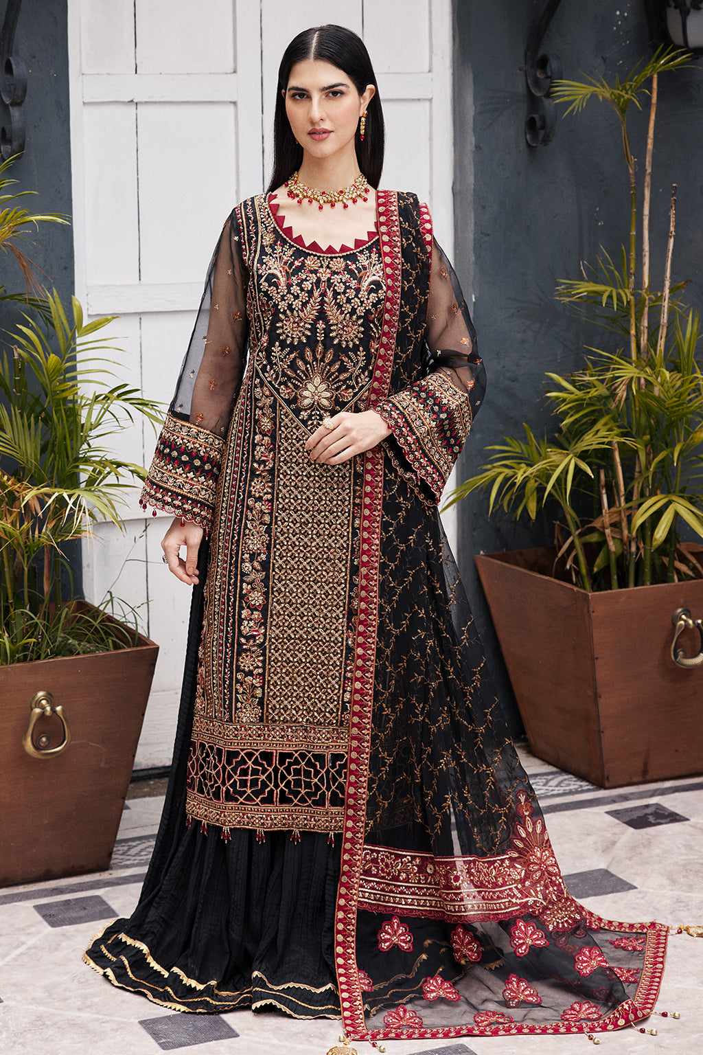 Emaan Adeel | Nawabzadi Wedding Dresses | NW-03 by Designer Emaan Adeel - House of Maryam - Pakistani Designer Ethnic Wear in {{ shop.shopifyCountryName }}