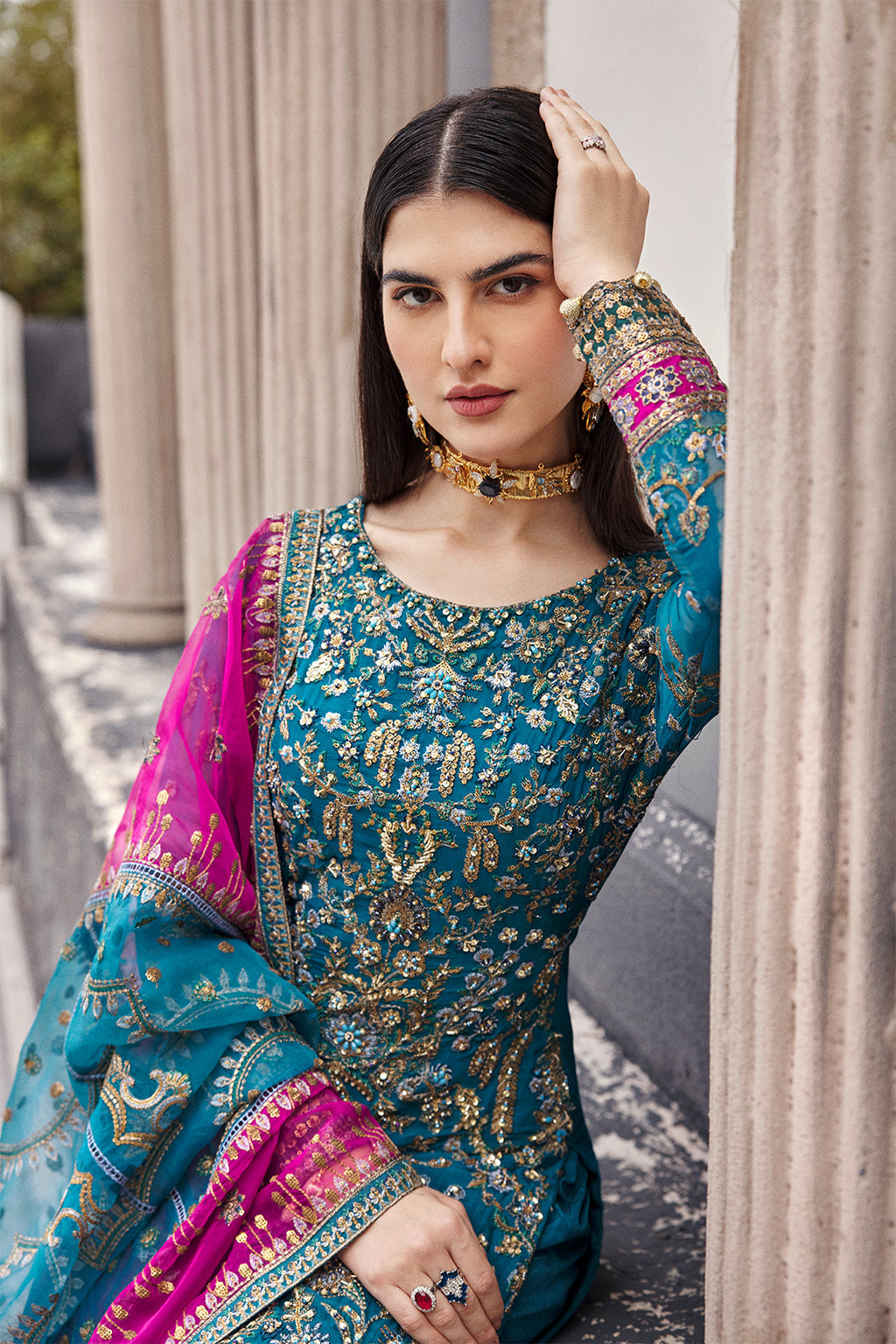 Emaan Adeel | Nawabzadi Wedding Dresses | NW-05 by Designer Emaan Adeel - House of Maryam - Pakistani Designer Ethnic Wear in {{ shop.shopifyCountryName }}