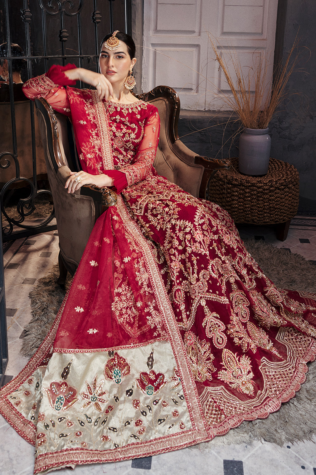 Emaan Adeel | Nawabzadi Wedding Dresses | NW-01 by Designer Emaan Adeel - House of Maryam - Pakistani Designer Ethnic Wear in {{ shop.shopifyCountryName }}