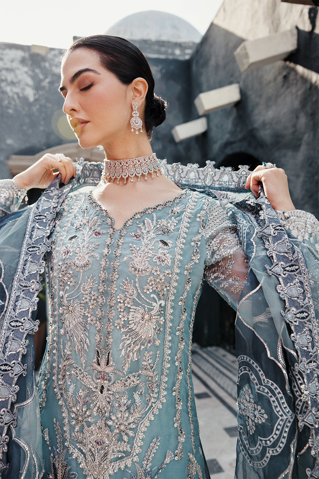 Emaan Adeel | Nawabzadi Wedding Dresses | NW-02 by Designer Emaan Adeel - House of Maryam - Pakistani Designer Ethnic Wear in {{ shop.shopifyCountryName }}