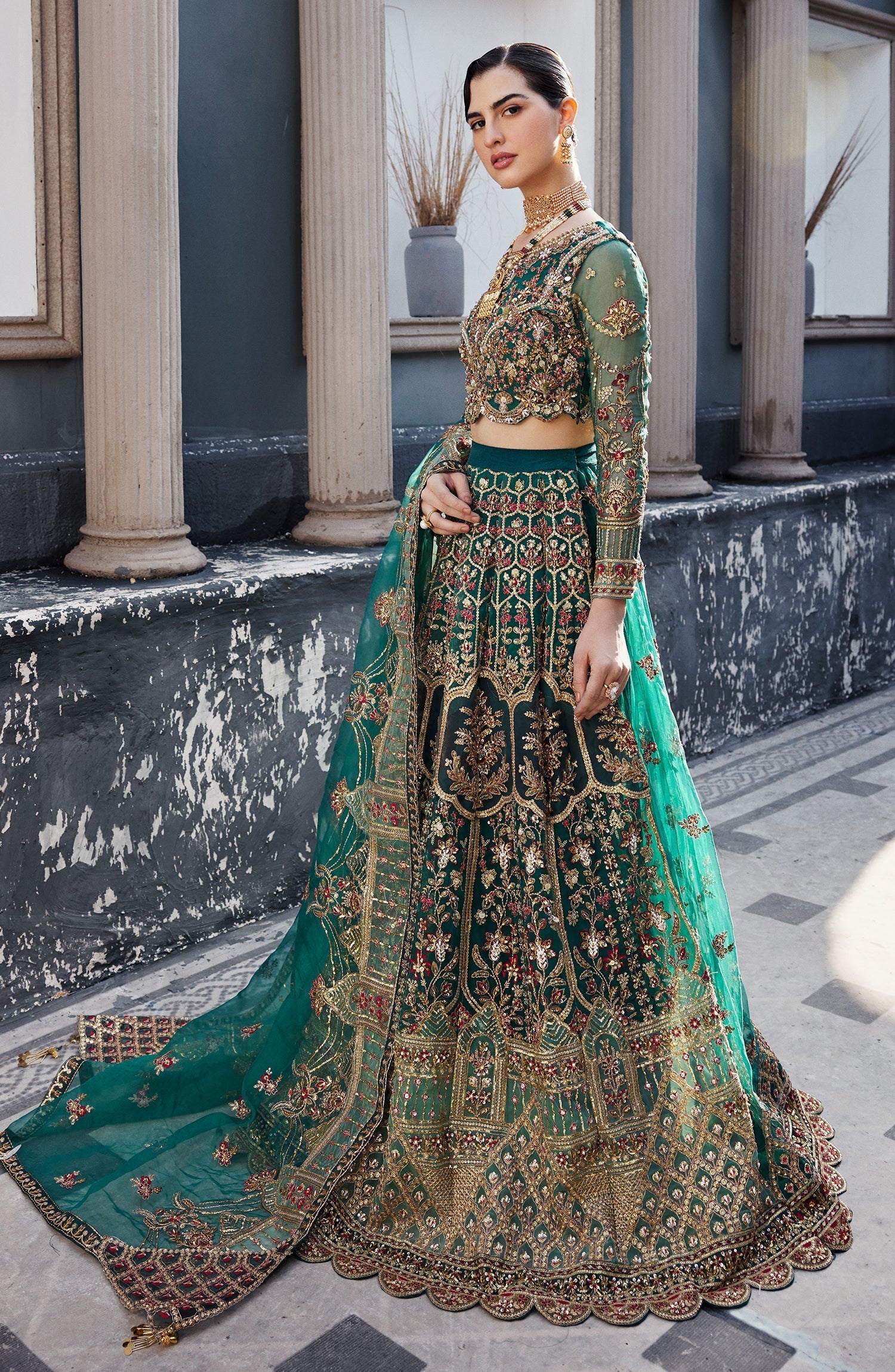 Emaan Adeel | Nawabzadi Wedding Dresses | LALEENA by Designer Emaan Adeel - House of Maryam - Pakistani Designer Ethnic Wear in {{ shop.shopifyCountryName }}