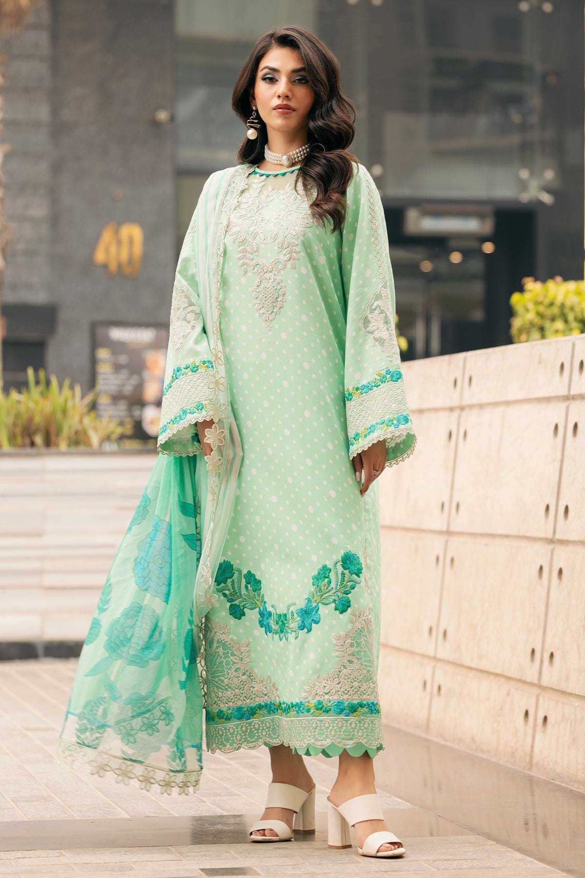 Charizma | Swiss Miss Voil Collection |  CSM5-02 -  Charizma Ladies Clothes - Original Designer Dress - House of Maryam
