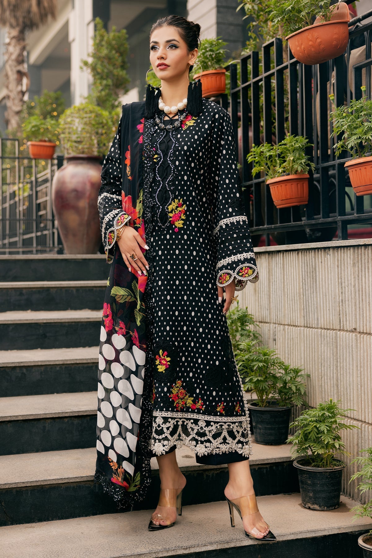 Charizma | Swiss Miss Voil Collection | CSM5-01 -  Charizma Ladies Clothes - Original Designer Dress - House of Maryam