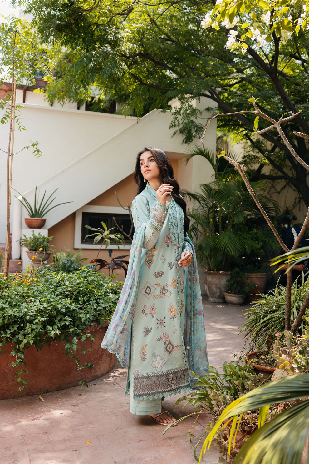 Florent | Festive Luxury Lawn 26 | FZF - 3A, image 4