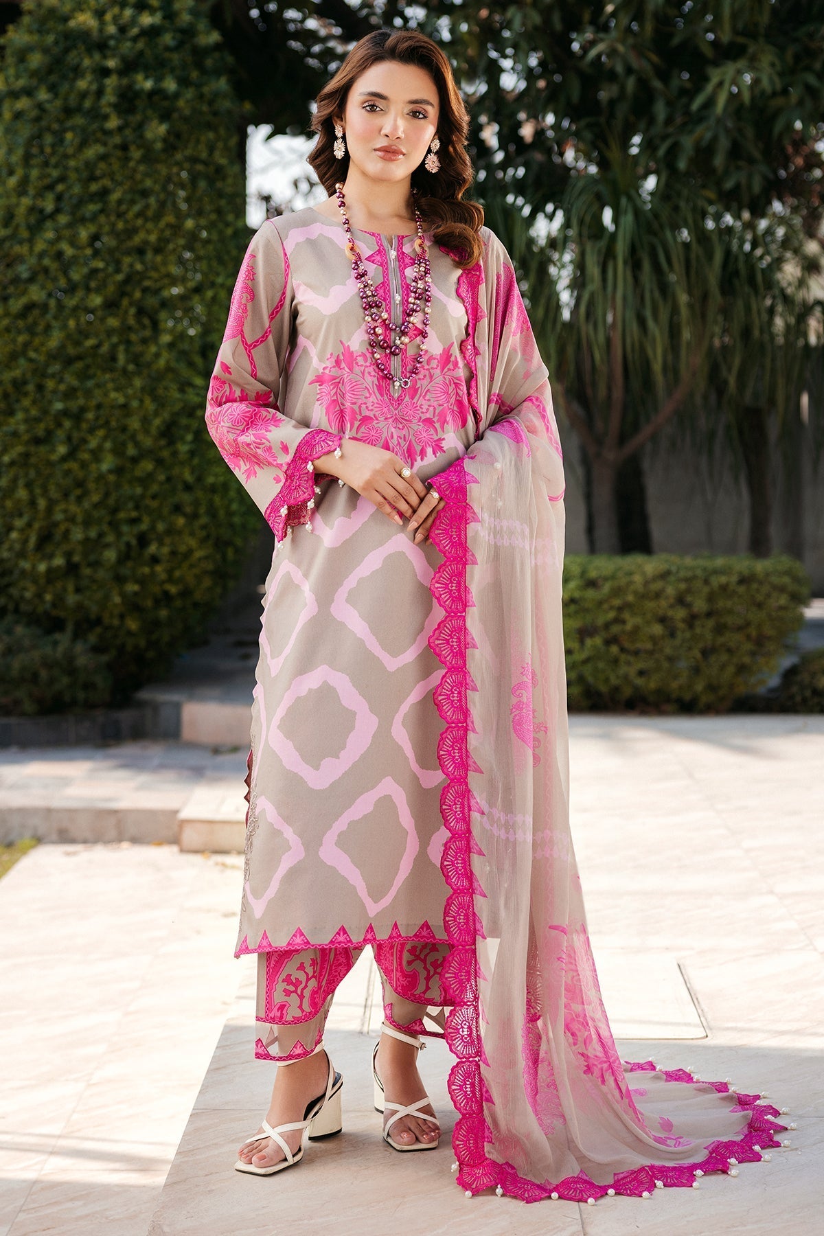 Charizma | Print Melody | SH5-09P -  Charizma Ladies Clothes - Original Designer Dress - House of Maryam