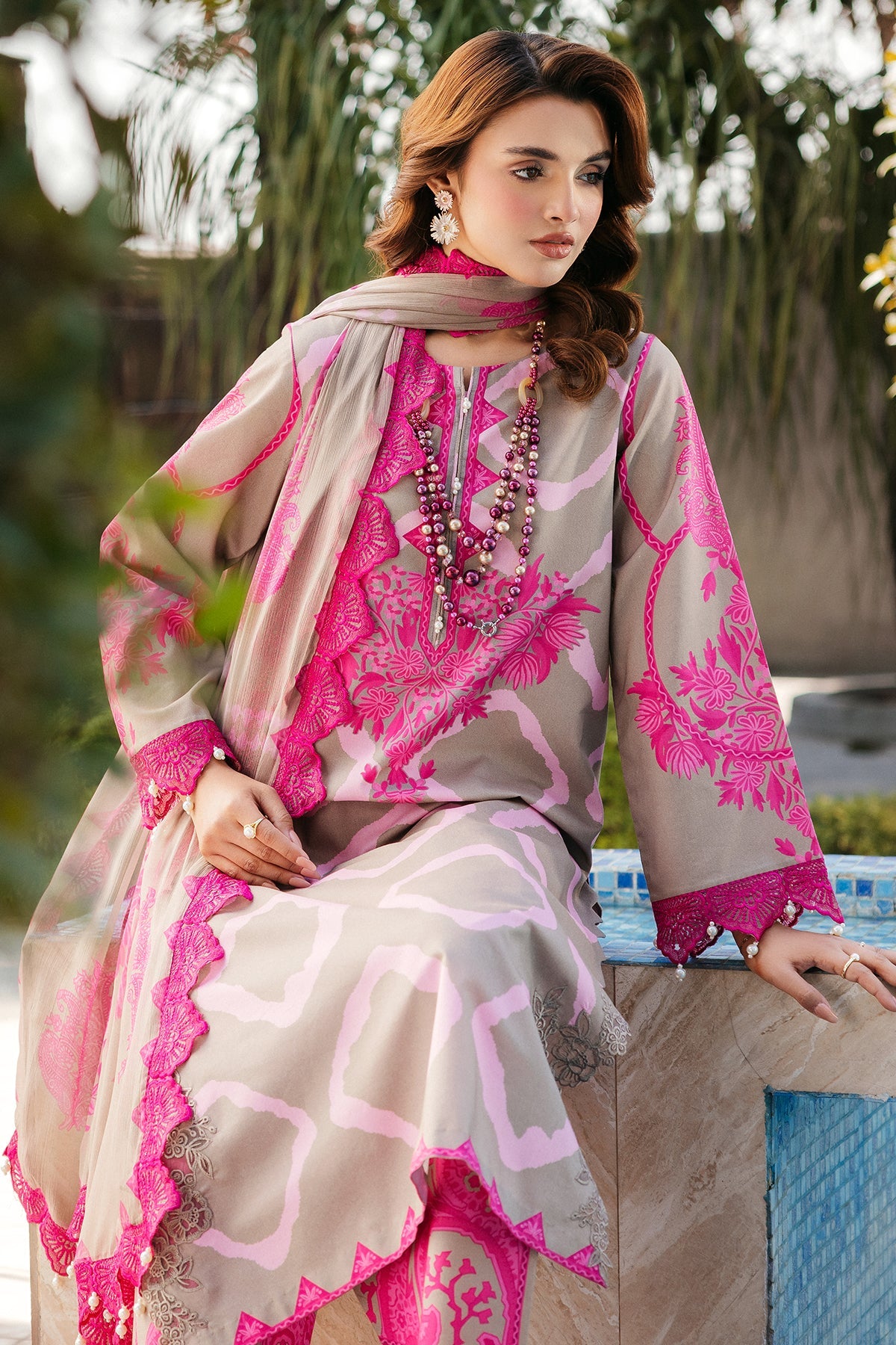 Charizma | Print Melody | SH5-09P -  Charizma Ladies Clothes - Original Designer Dress - House of Maryam