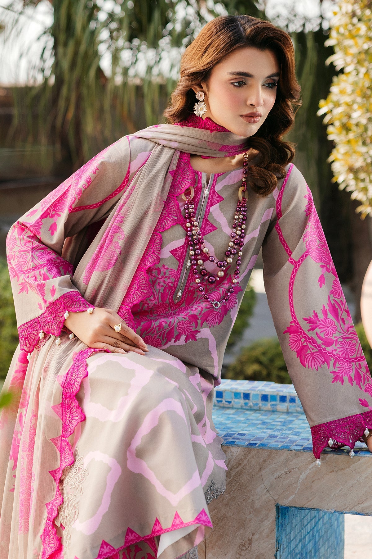 Charizma | Print Melody | SH5-09P -  Charizma Ladies Clothes - Original Designer Dress - House of Maryam