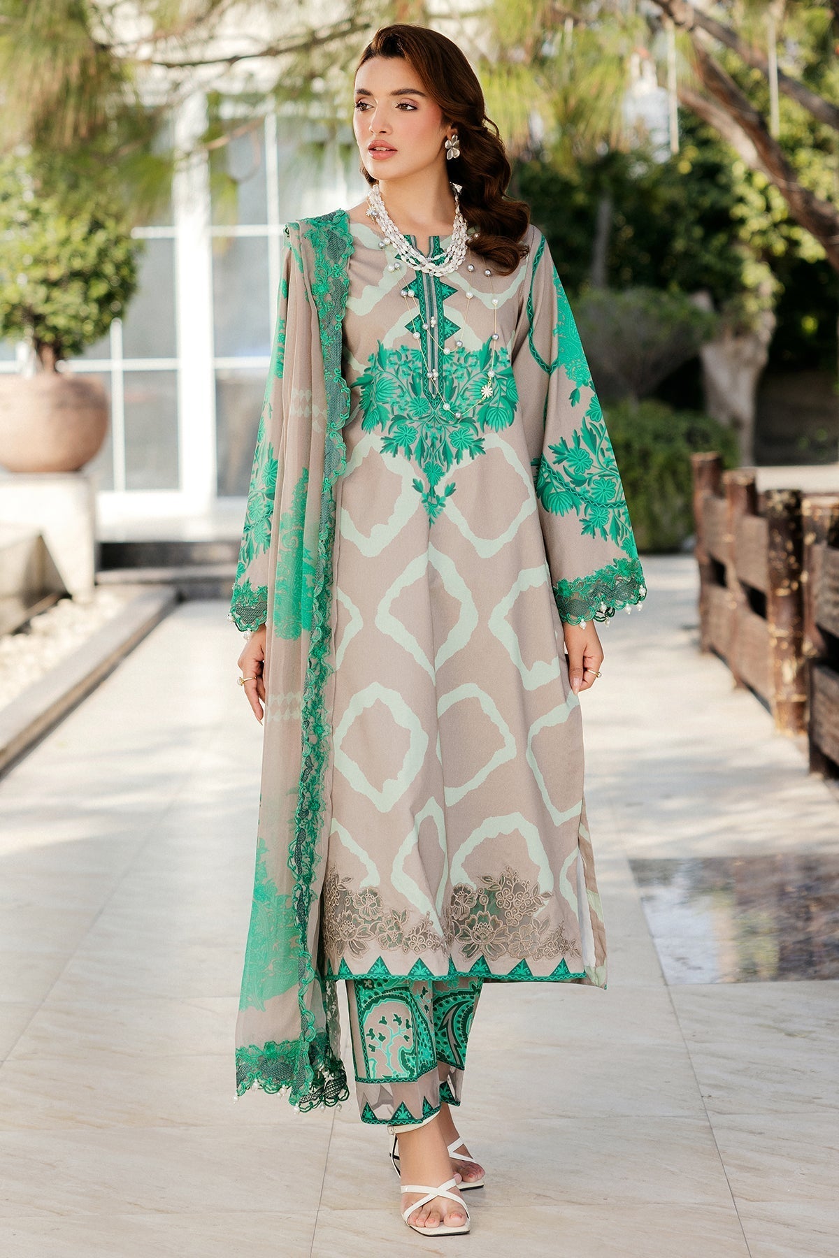 Charizma | Print Melody | SH5-14P -  Charizma Ladies Clothes - Original Designer Dress - House of Maryam