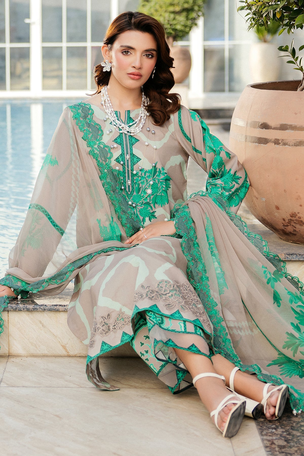 Charizma | Print Melody | SH5-14P -  Charizma Ladies Clothes - Original Designer Dress - House of Maryam