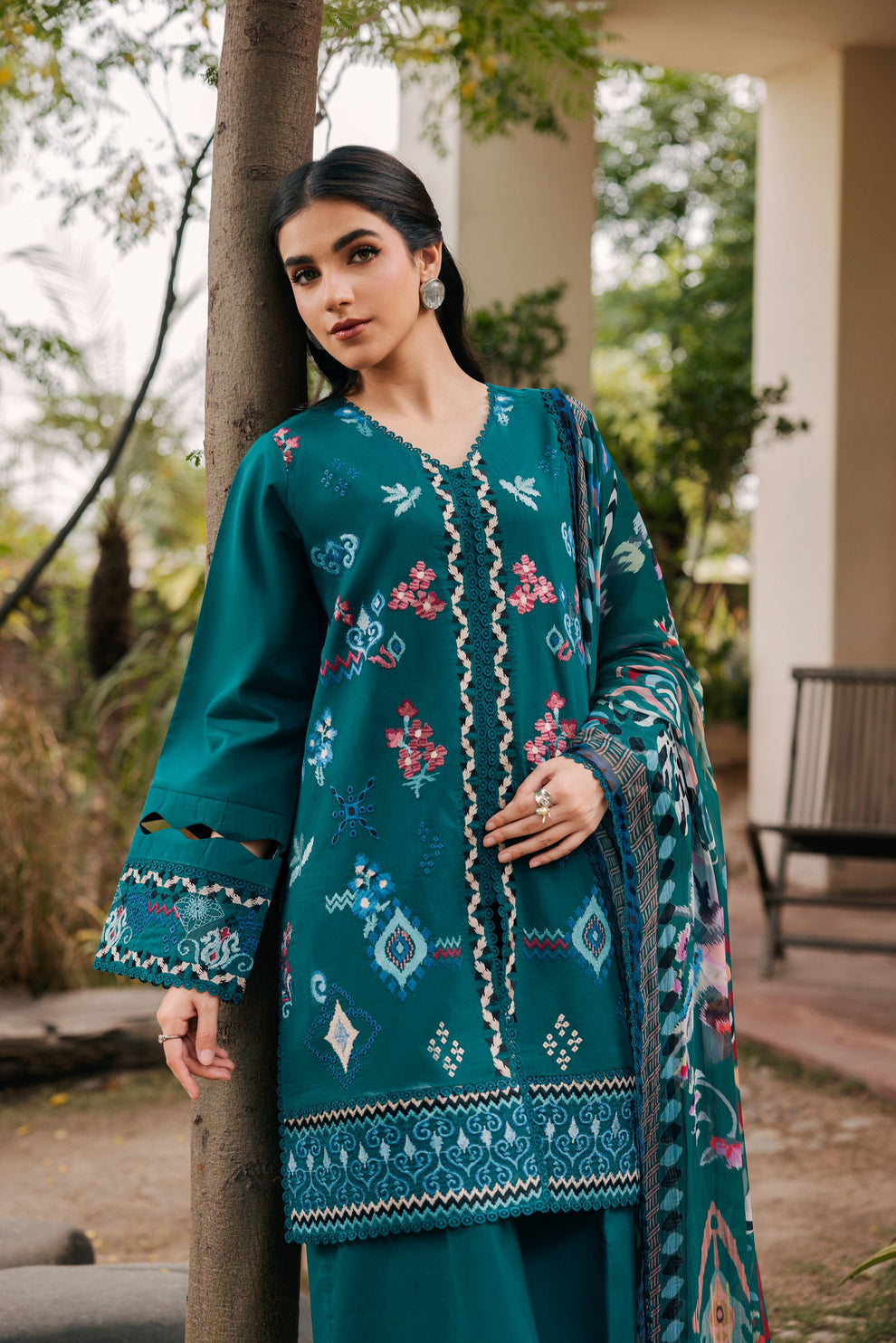 Florent | Festive Luxury Lawn 26 | FZF - 3B, image 3