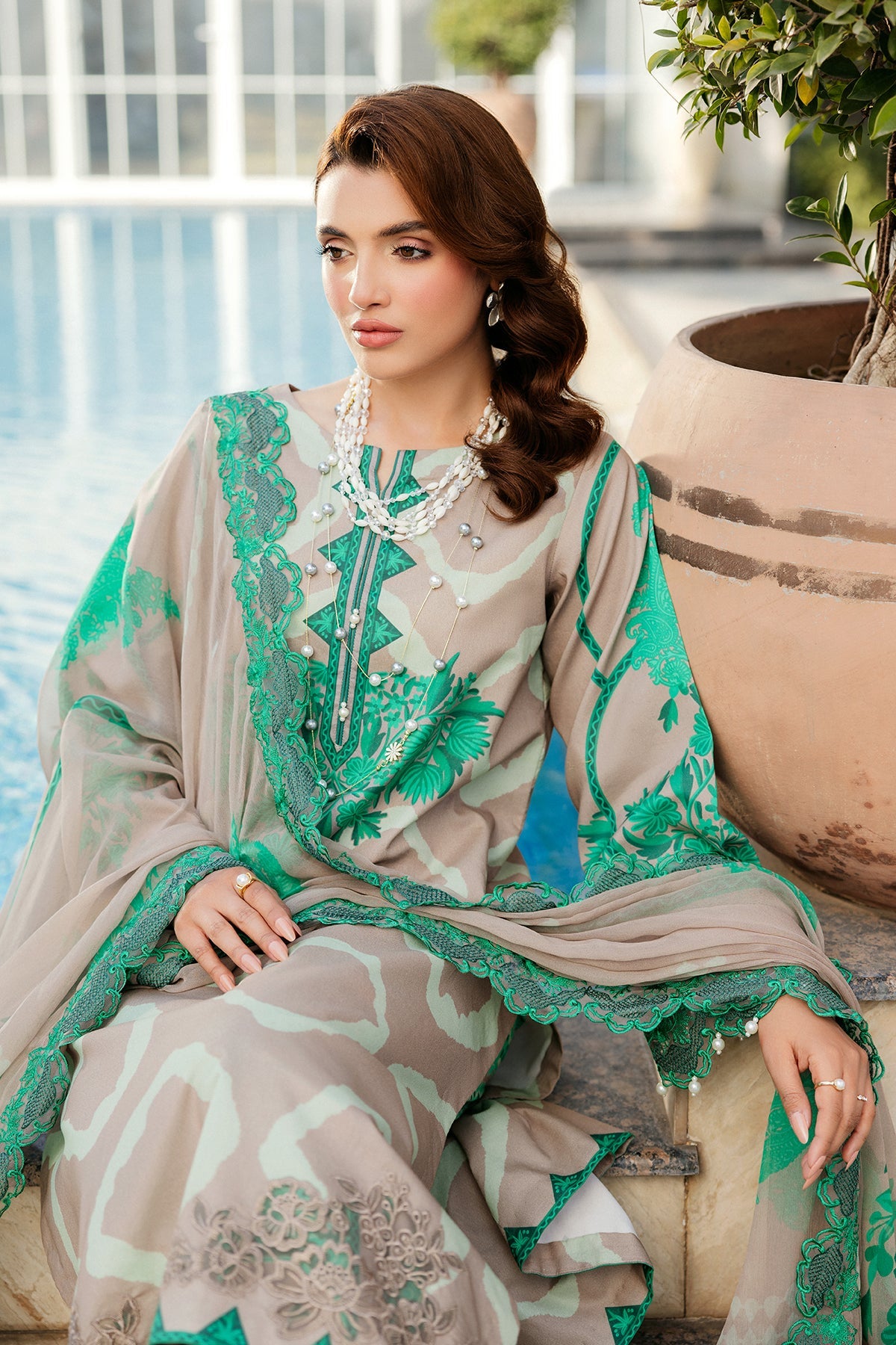 Charizma | Print Melody | SH5-14P -  Charizma Ladies Clothes - Original Designer Dress - House of Maryam