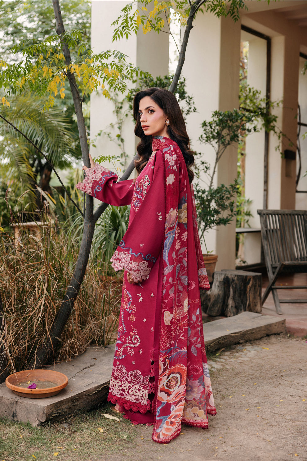Florent | Festive Luxury Lawn 26 | FZF - 7A, image 2