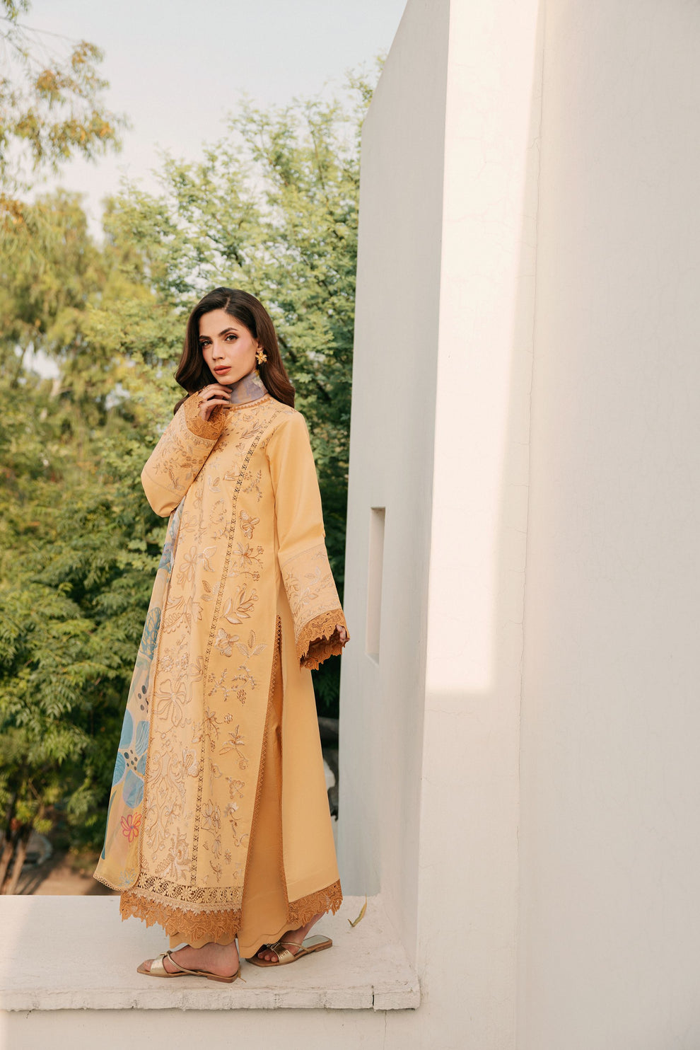 Florent | Festive Luxury Lawn 26 | FZF - 8B, image 4