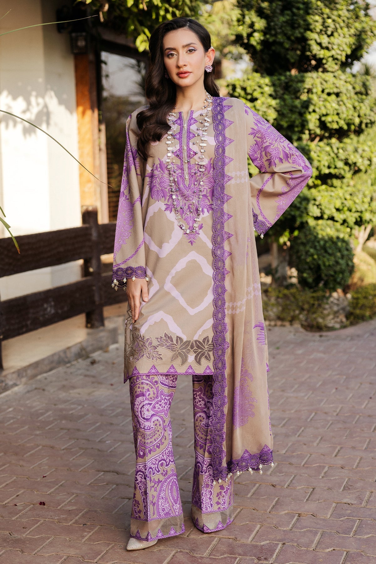 Charizma | Print Melody | SH5-11P -  Charizma Ladies Clothes - Original Designer Dress - House of Maryam