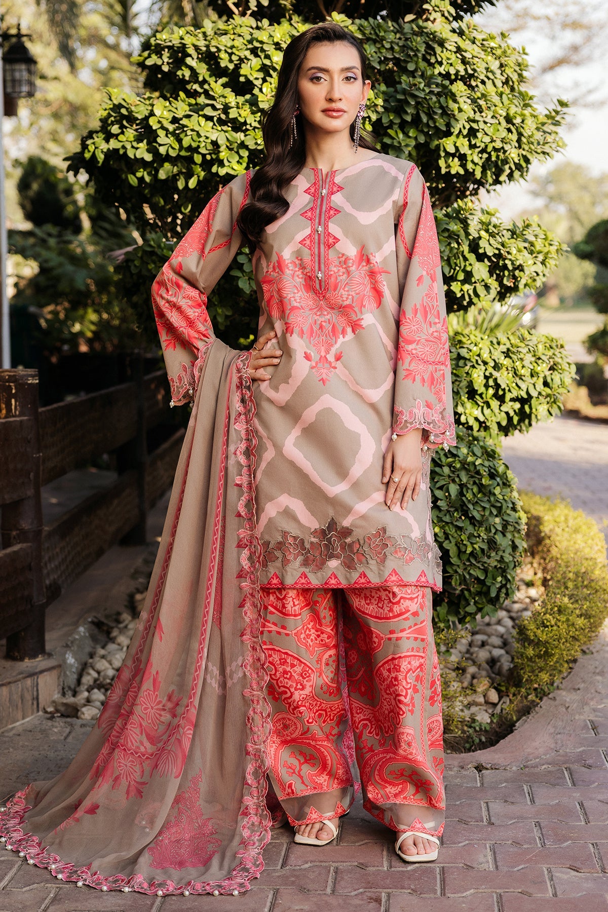 Charizma | Print Melody | SH5-13P -  Charizma Ladies Clothes - Original Designer Dress - House of Maryam