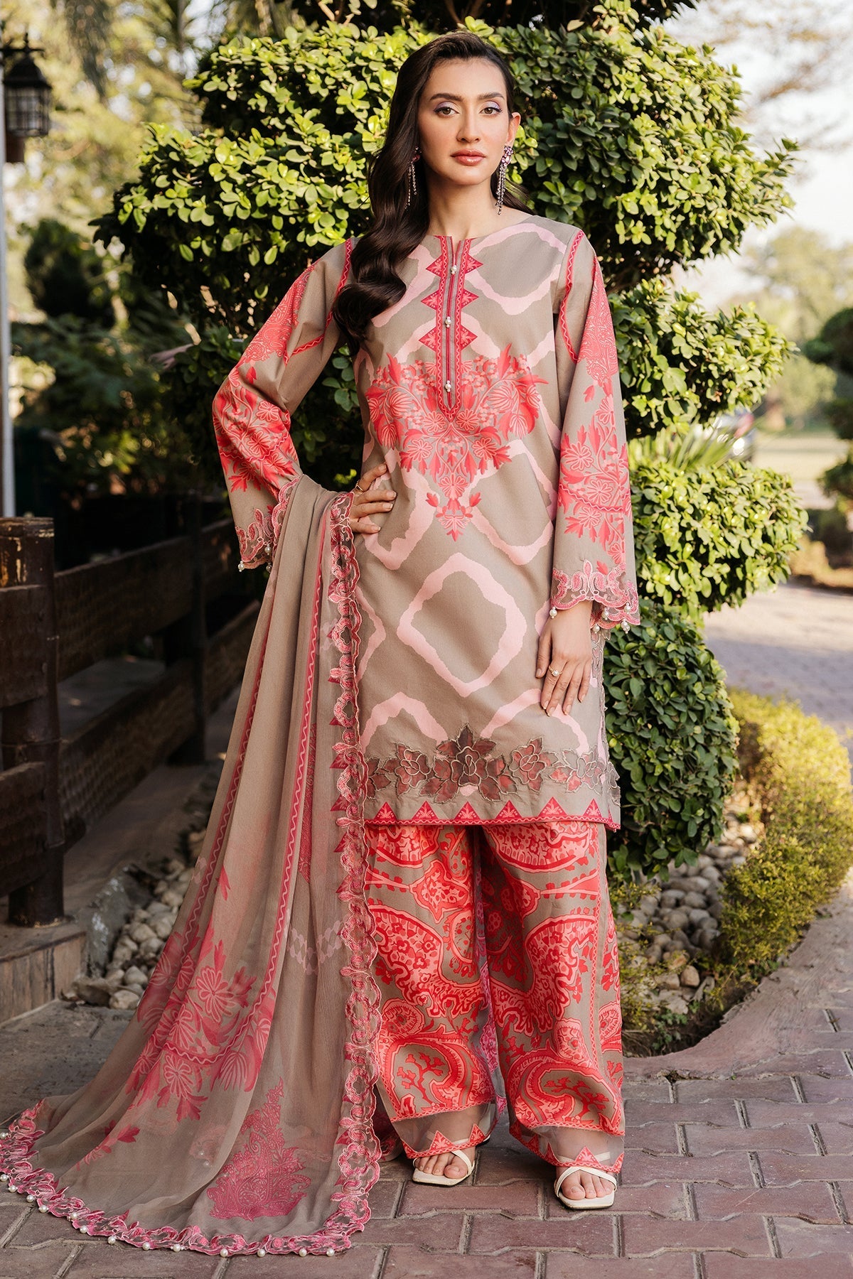 Charizma | Print Melody | SH5-13P -  Charizma Ladies Clothes - Original Designer Dress - House of Maryam