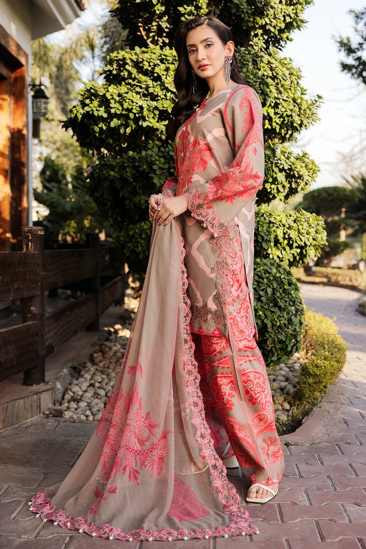 Charizma | Print Melody | SH5-13P -  Charizma Ladies Clothes - Original Designer Dress - House of Maryam