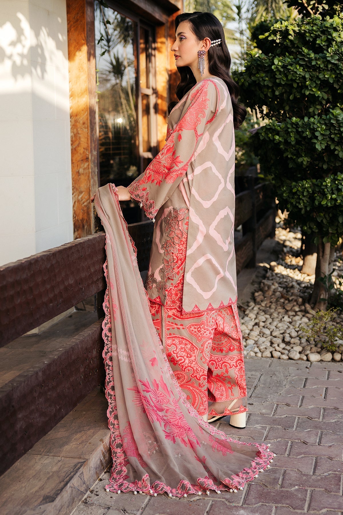 Charizma | Print Melody | SH5-13P -  Charizma Ladies Clothes - Original Designer Dress - House of Maryam