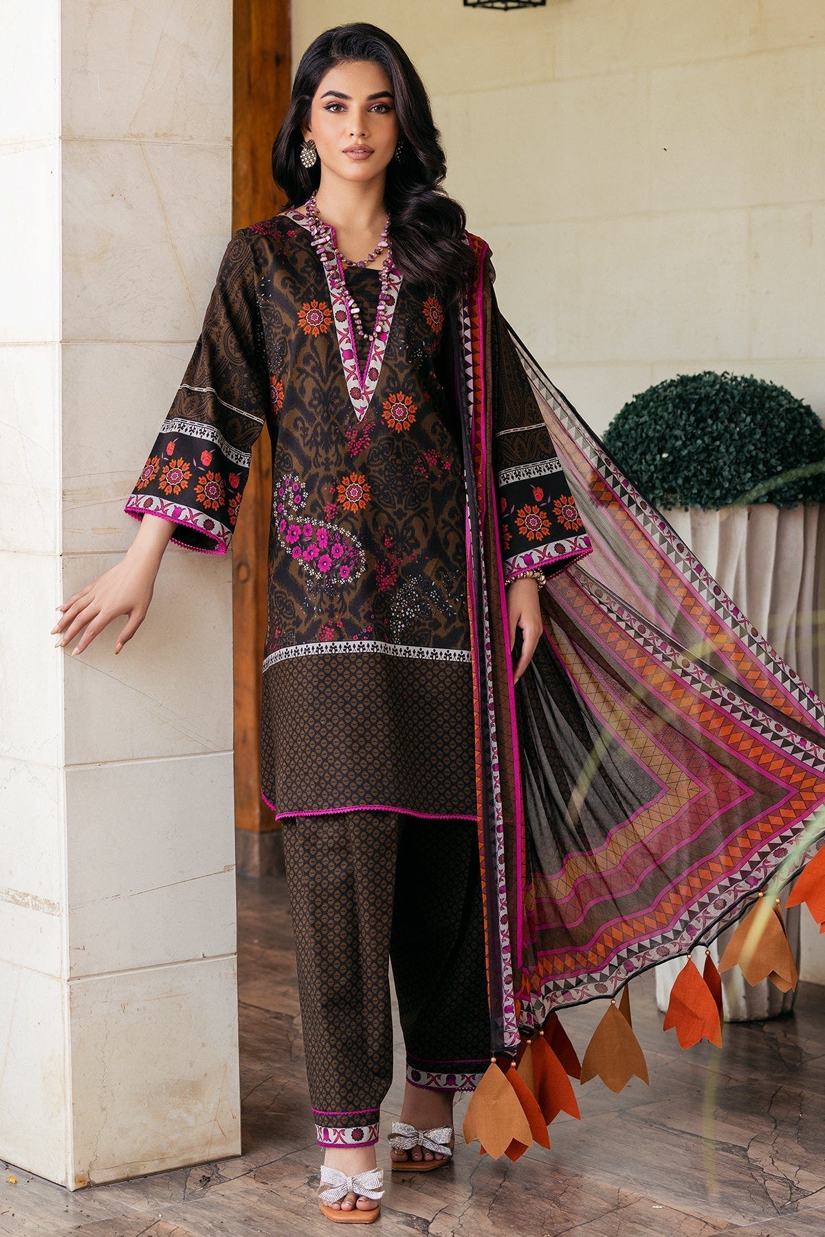 Charizma | C Prints Vol 6 | CP4-55 -  Charizma Casuals - Original Designer Dress - House of Maryam