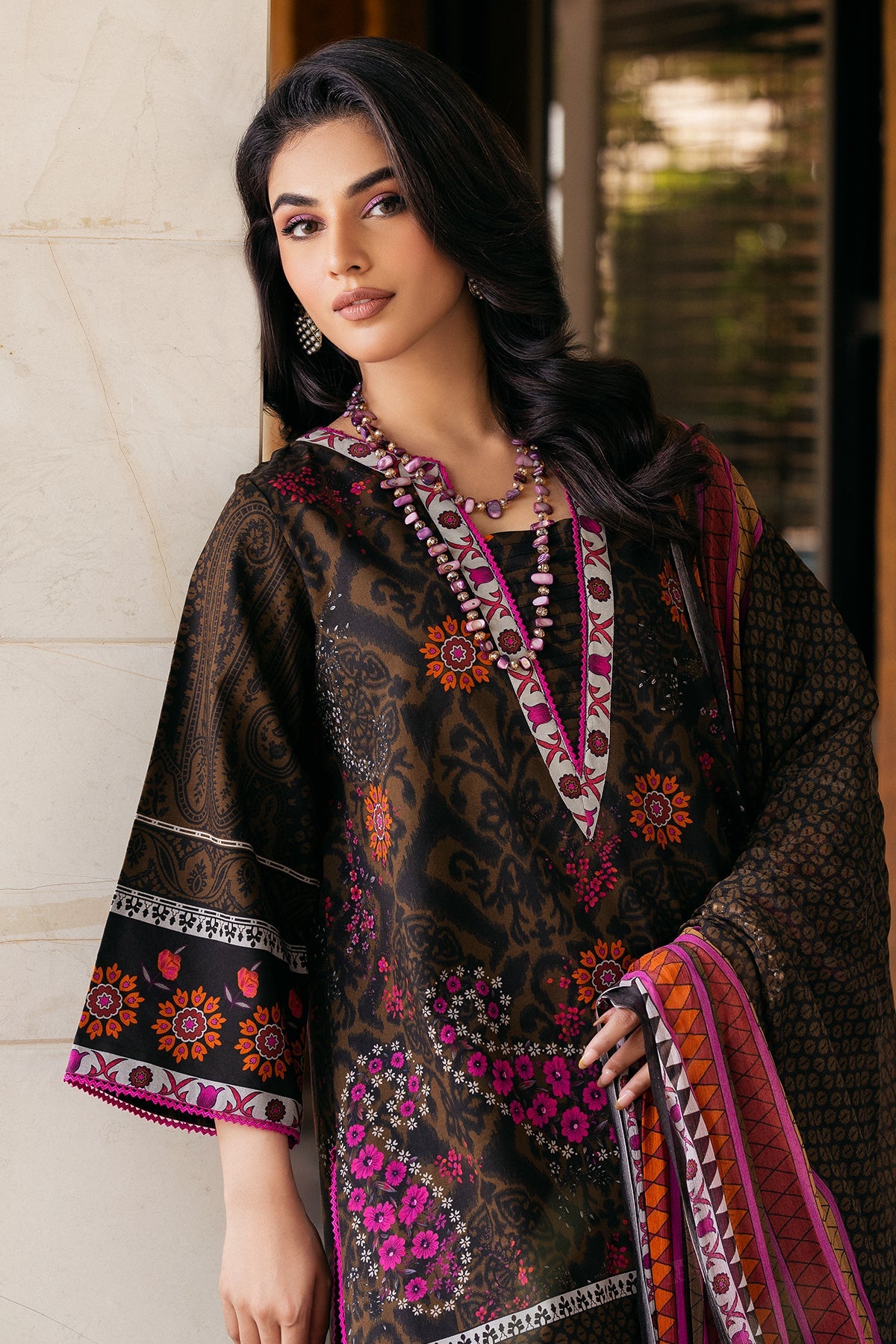 Charizma | C Prints Vol 6 | CP4-55 -  Charizma Casuals - Original Designer Dress - House of Maryam
