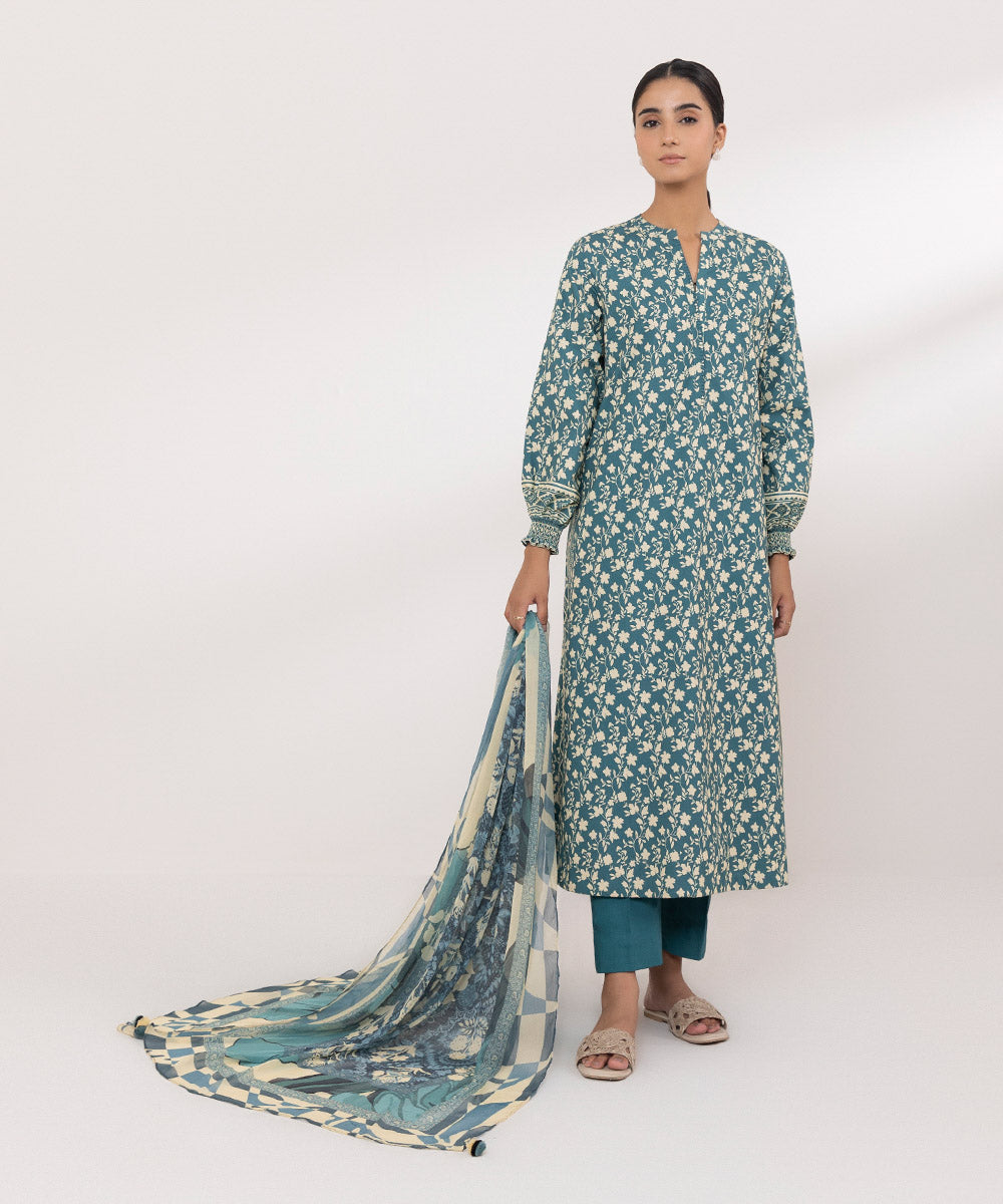 Sapphire | Intermix 2024 | Cambric Suit S-22 by Designer Sapphire - House of Maryam - Pakistani Designer Ethnic Wear in {{ shop.shopifyCountryName }}