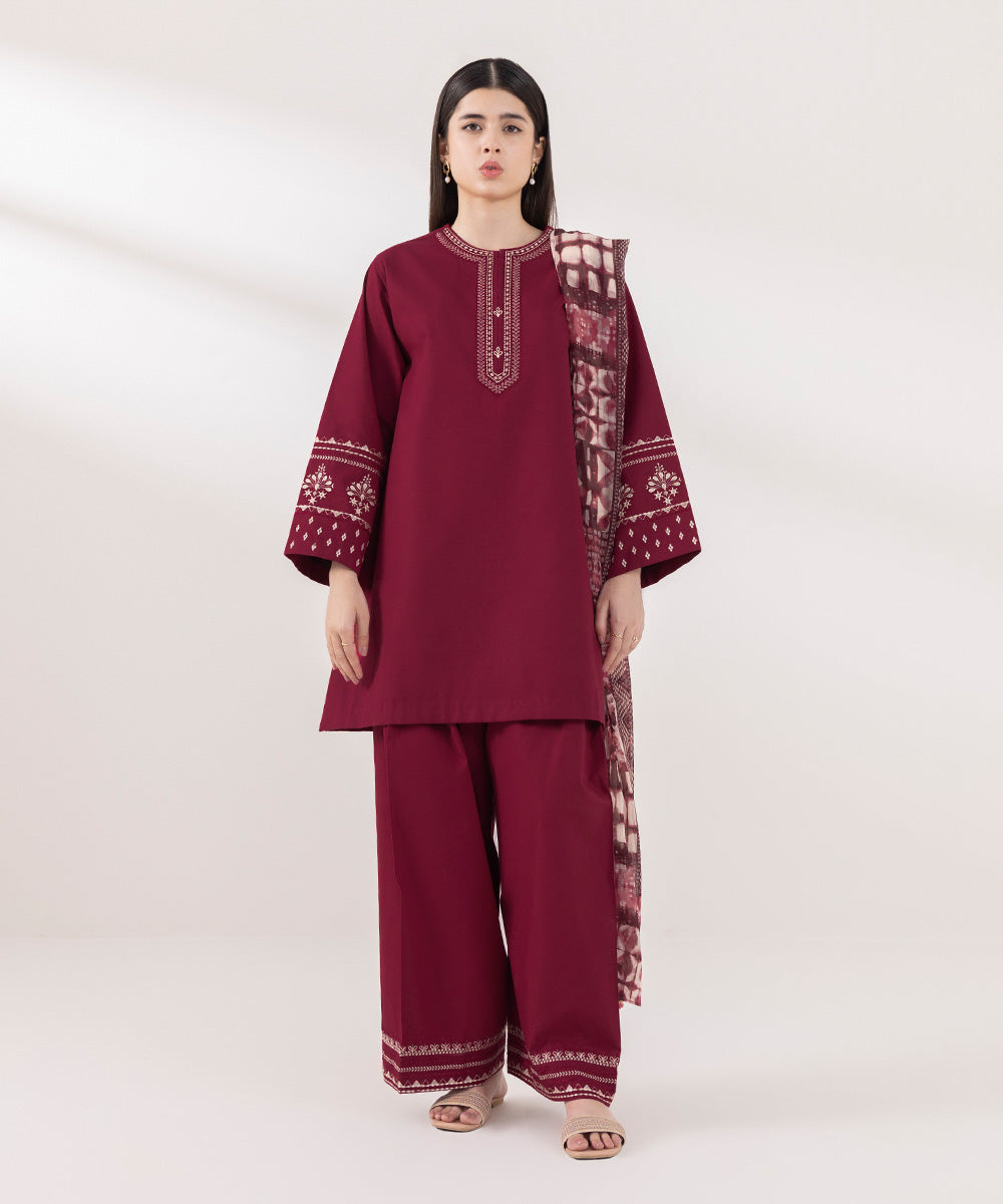 Sapphire | Intermix 2024 | Cambric Suit S-42 by Designer Sapphire - House of Maryam - Pakistani Designer Ethnic Wear in {{ shop.shopifyCountryName }}