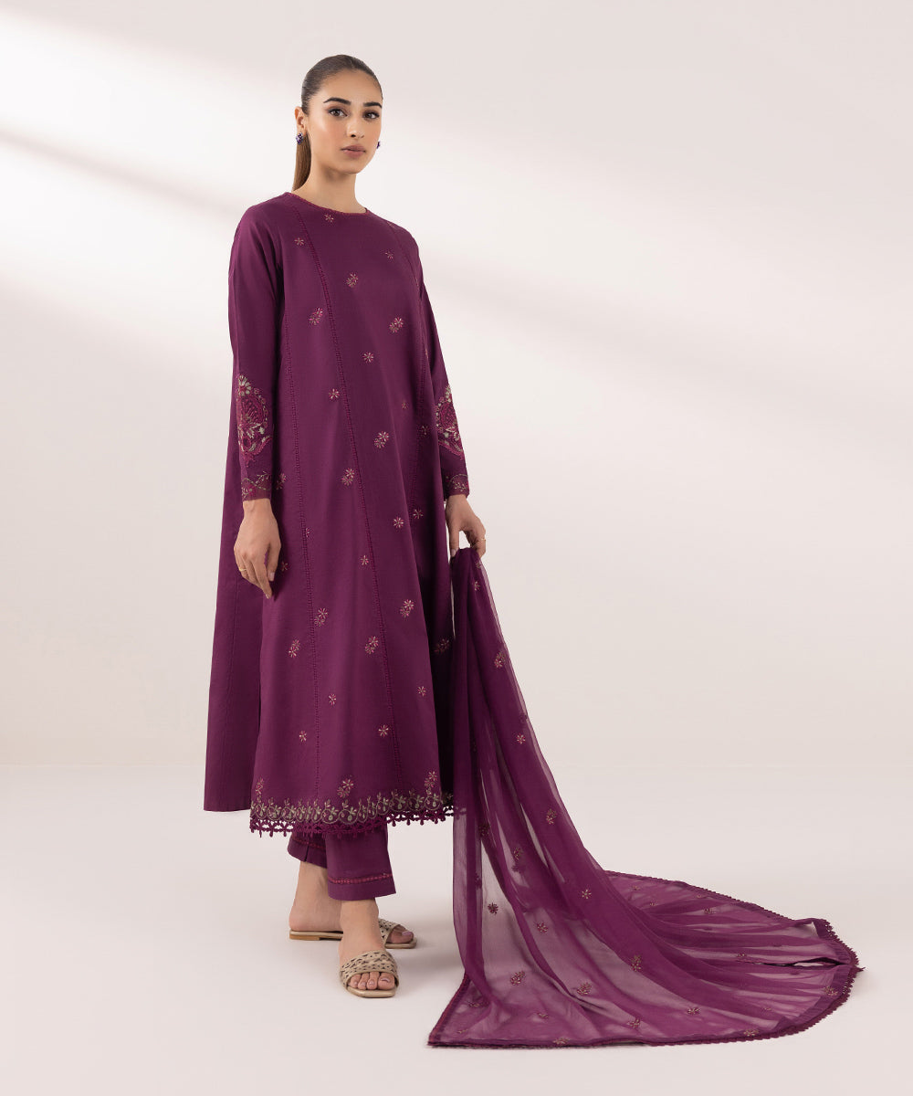 Sapphire | Intermix 2024 | Cambric Suit S-11 by Designer Sapphire - House of Maryam - Pakistani Designer Ethnic Wear in {{ shop.shopifyCountryName }}