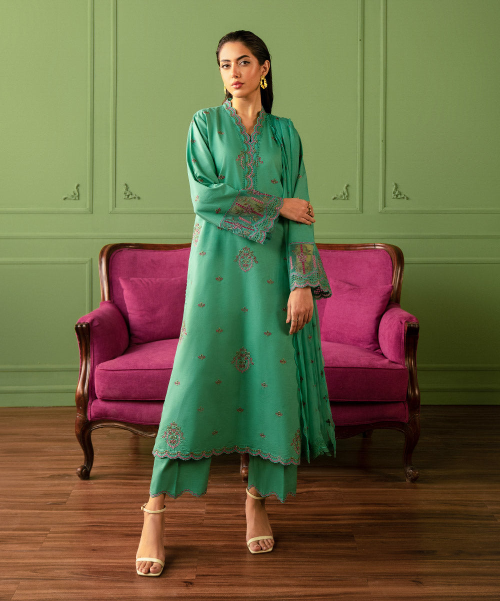 Sapphire | Intermix 2024 | Cambric Suit S-46 by Designer Sapphire - House of Maryam - Pakistani Designer Ethnic Wear in {{ shop.shopifyCountryName }}