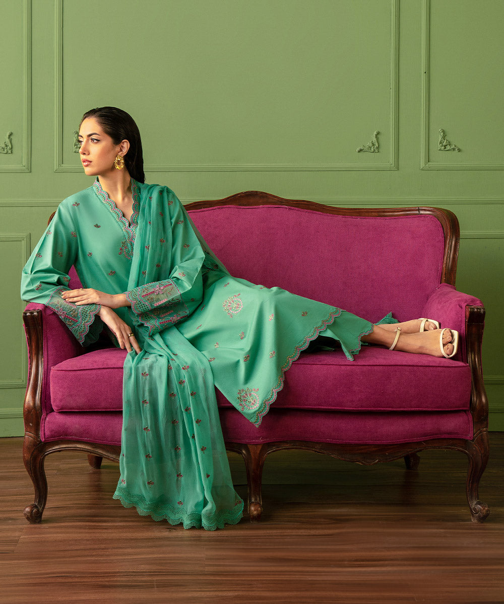 Sapphire | Intermix 2024 | Cambric Suit S-46 -  Sapphire Casuals - Original Designer Dress - House of Maryam