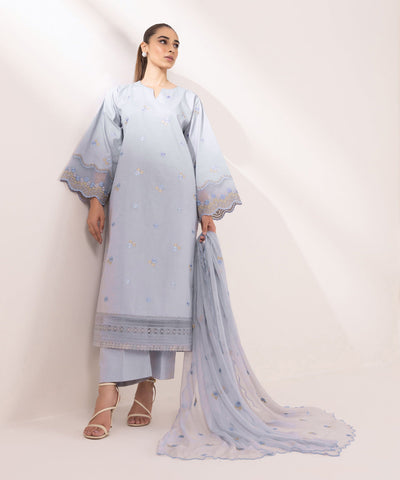 Sapphire | Intermix 2024 | Cambric Suit S-15 -  Sapphire Casuals - Original Designer Dress - House of Maryam