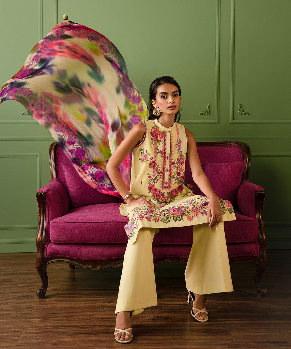 Sapphire | Intermix 2024 | Cambric Suit S-47 by Designer Sapphire - House of Maryam - Pakistani Designer Ethnic Wear in {{ shop.shopifyCountryName }}