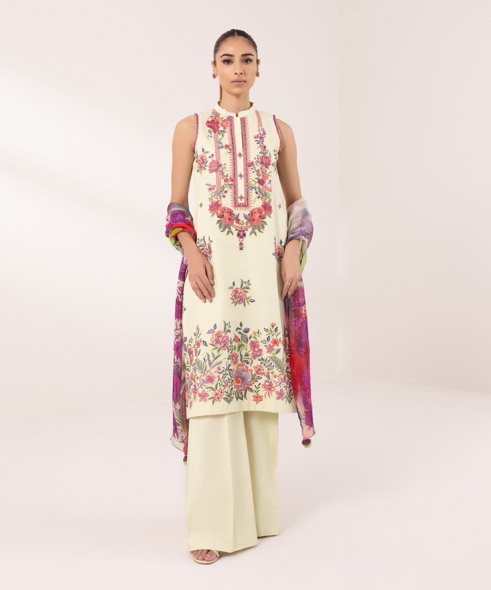 Sapphire | Intermix 2024 | Cambric Suit S-47 by Designer Sapphire - House of Maryam - Pakistani Designer Ethnic Wear in {{ shop.shopifyCountryName }}