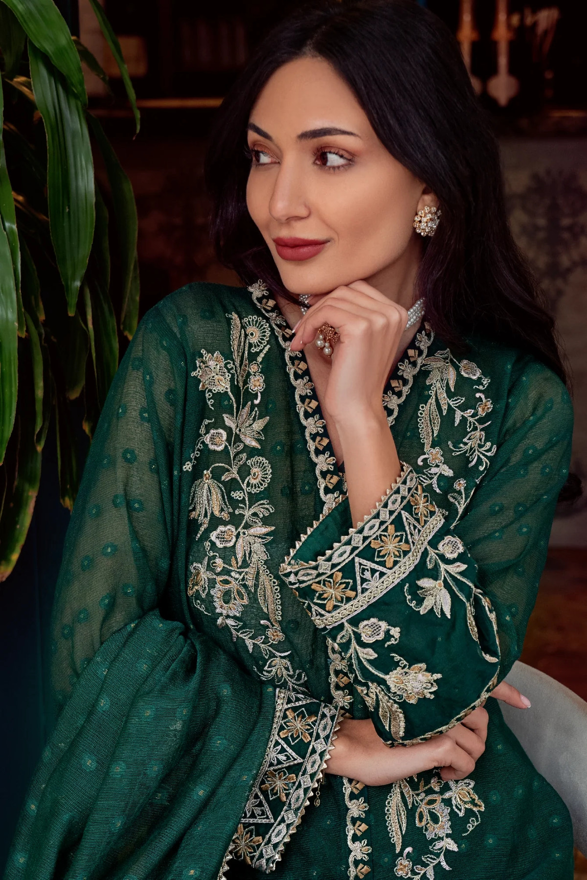 Muntaha | Noore e Zaib | Emerald Green - Zaina by Muntaha by Shanzay Fahad, image 4
