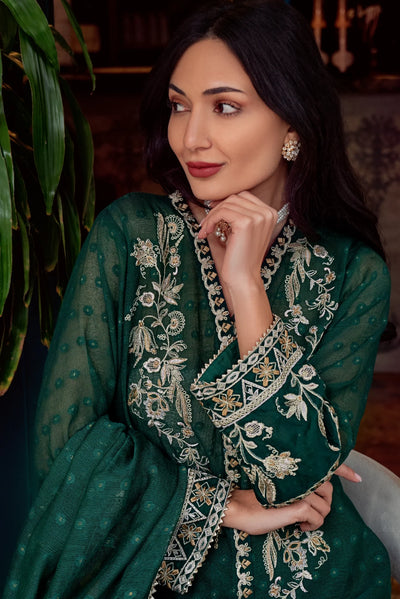 Muntaha | Noore e Zaib | Emerald Green - Zaina