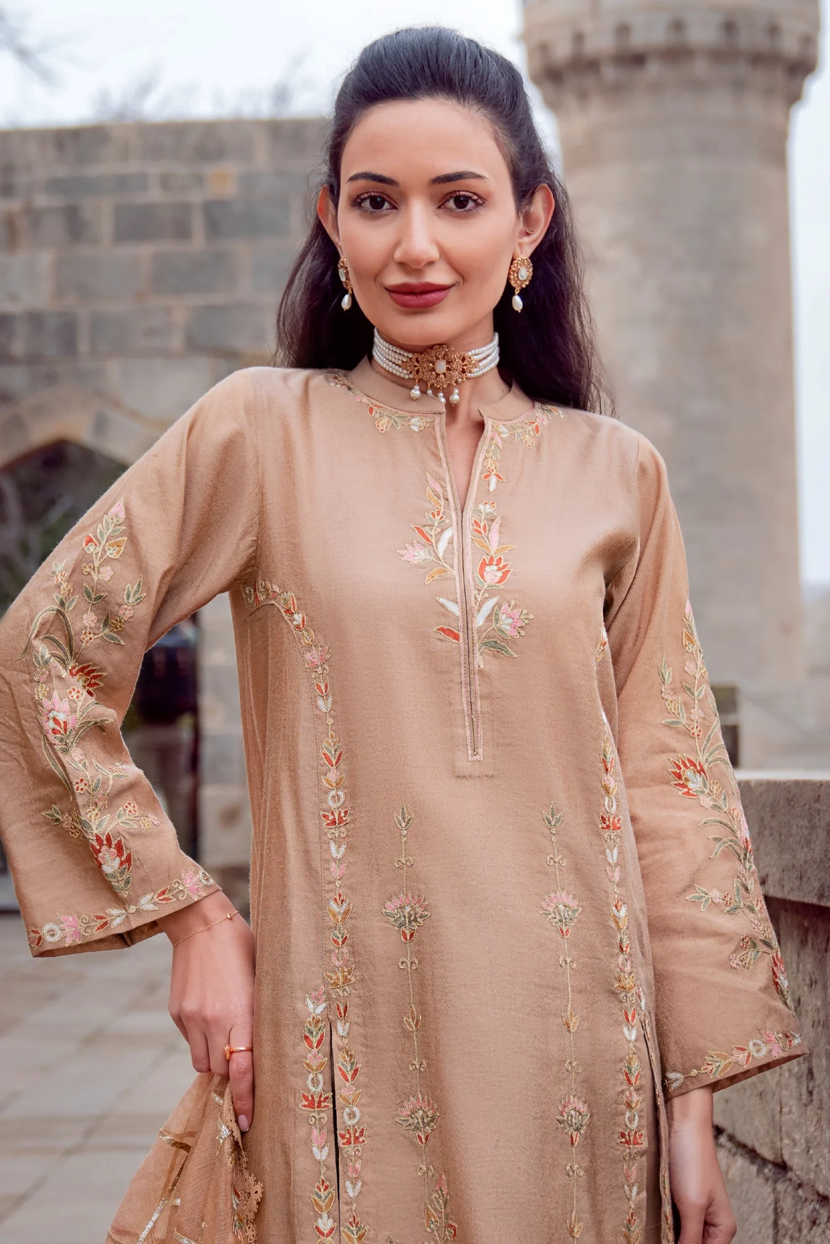 Muntaha | Noore e Zaib | Beige - Ruhiya by Muntaha by Shanzay Fahad, image 4