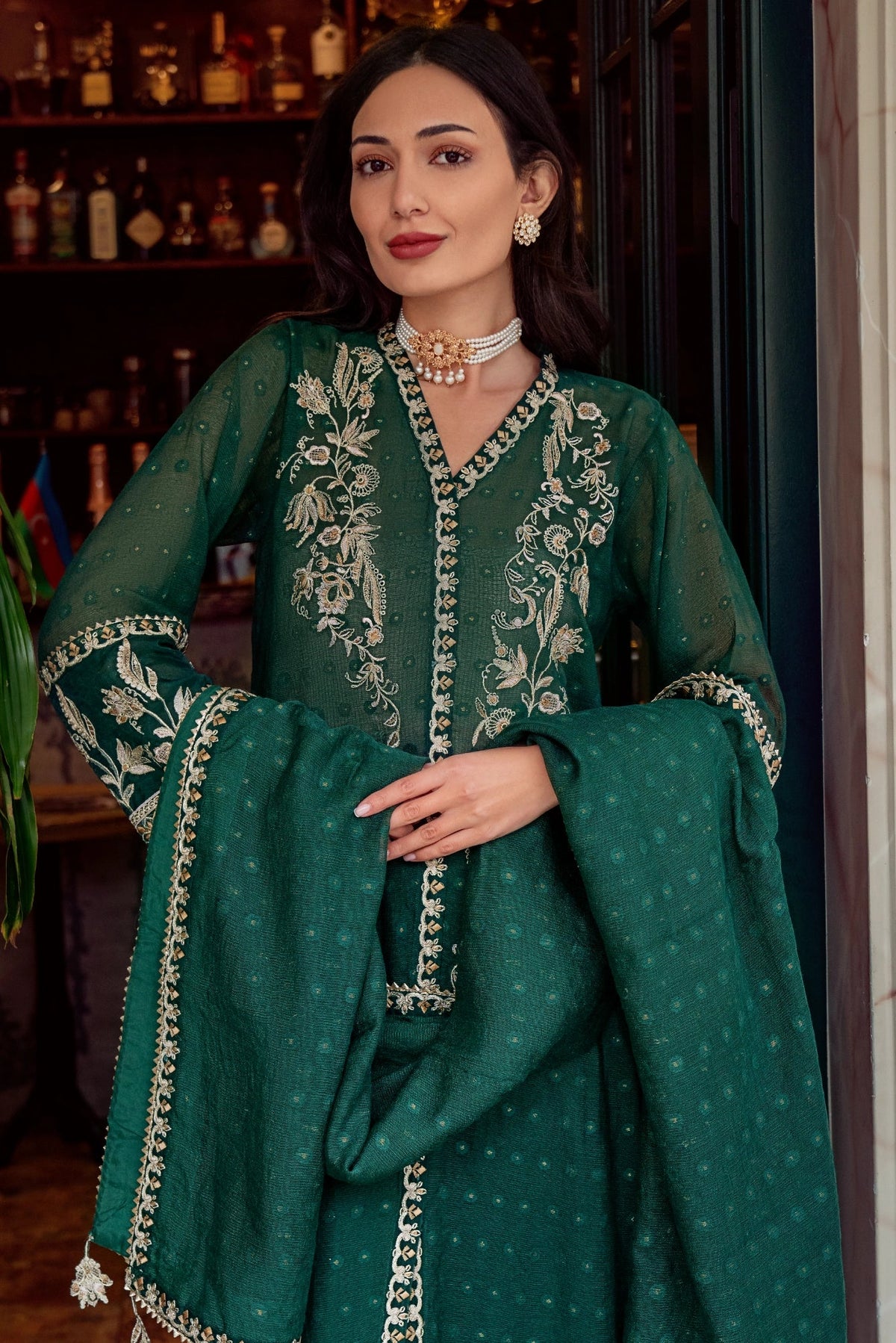 Muntaha | Noore e Zaib | Emerald Green - Zaina-3