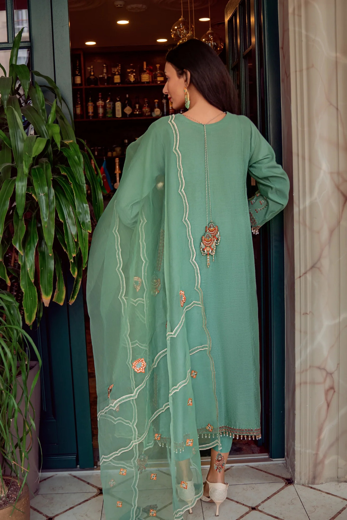Muntaha | Noore e Zaib | Teal Green - Emre by Muntaha by Shanzay Fahad, image 4