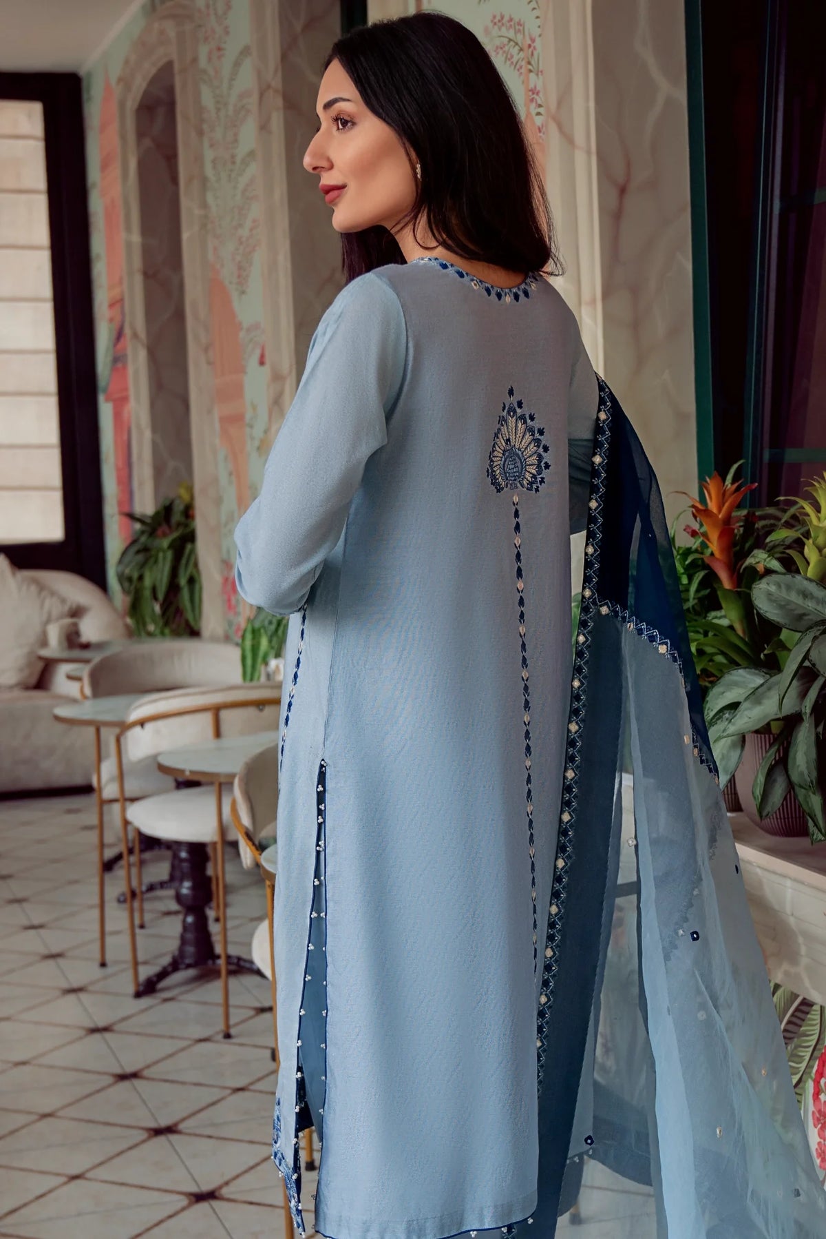 Muntaha | Noore e Zaib | Ice Blue - Seraph-4