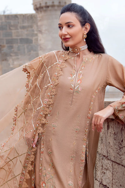 Muntaha | Noore e Zaib | Beige - Ruhiya