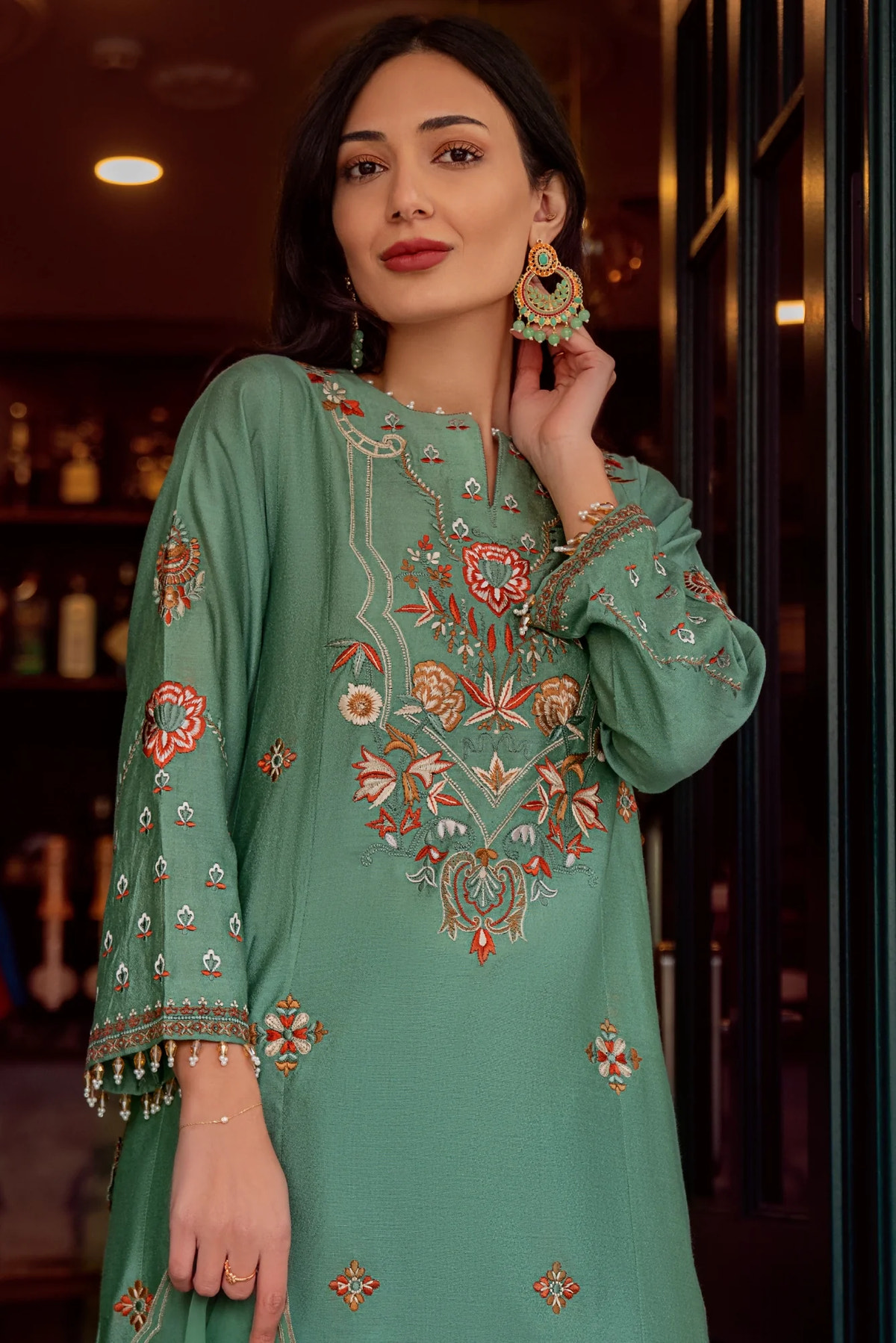 Muntaha | Noore e Zaib | Teal Green - Emre by Muntaha by Shanzay Fahad, image 2