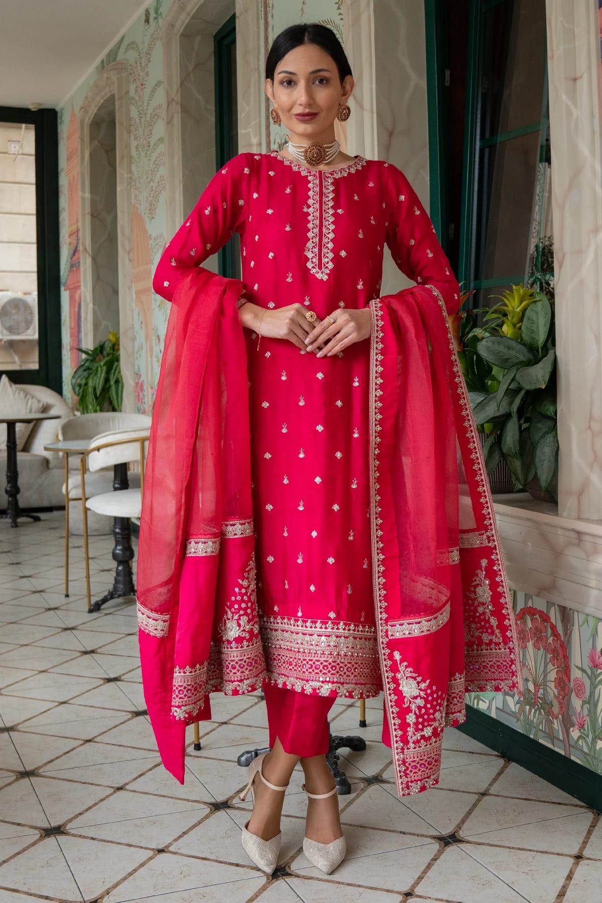 Muntaha | Noore e Zaib | Fucshia Pink - Mirana